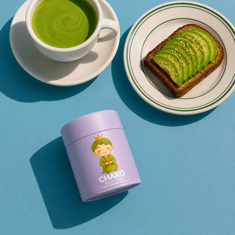 Creamy matcha latte made with Matchasty Chako culinary matcha from Uji, Japan