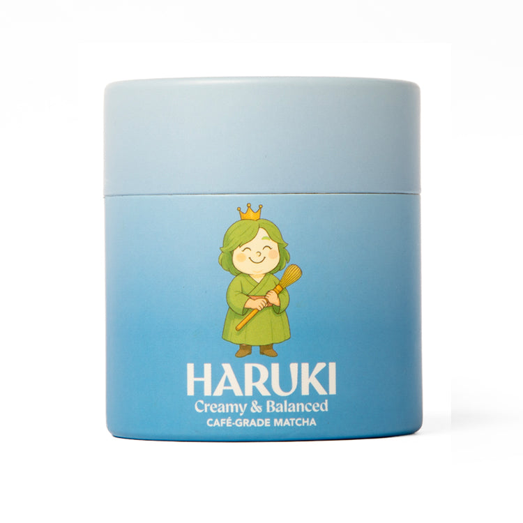 Matchasty Hakuri creamy and balanced matcha powder in premium pouch packaging