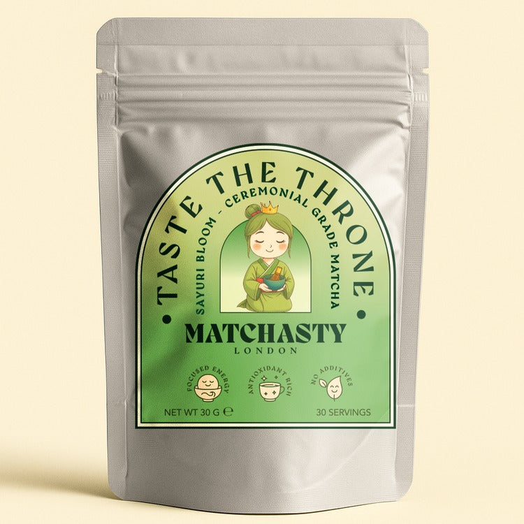 Sayuri Bloom – Floral & Savoury Matcha Pouch Front View